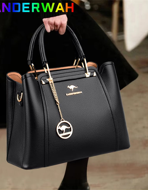 Load image into Gallery viewer, Soft Leather Luxury Handbags Women Bags Designer 3 Layers Shoulder Crossbody Sac Ladies Large Capacity Shopping Messenger Tote
