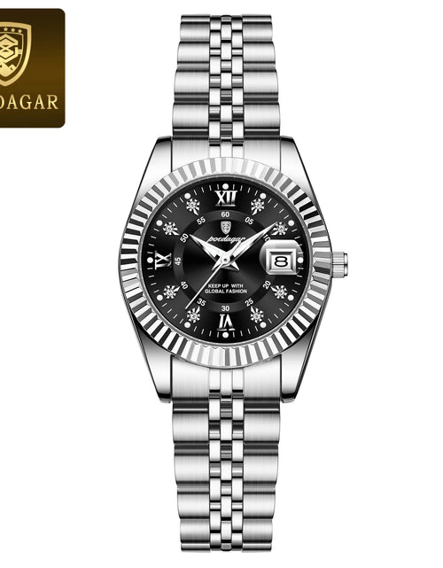 Load image into Gallery viewer, Luxury Elegant Watch for Women Waterproof Luminous Date Ladies Watch Stainless Steel Quartz Women'S Watches Girl Reloj
