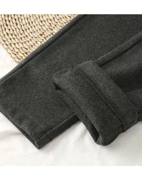 Load image into Gallery viewer, Woolen Pants Women'S Harem Pencil Pants 2024 Autumn Winter High Waisted Casual Suit Pants Office Lady Women Trousers
