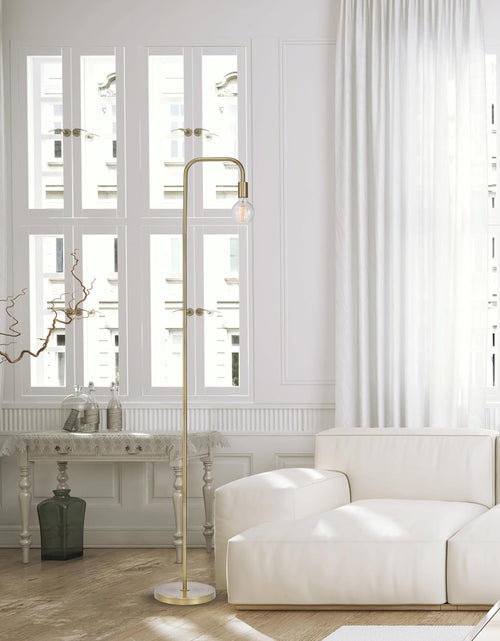 Load image into Gallery viewer, 67068 Holden 70" Floor Lamp, Matte Brass, In-Line On/Off Foot Switch
