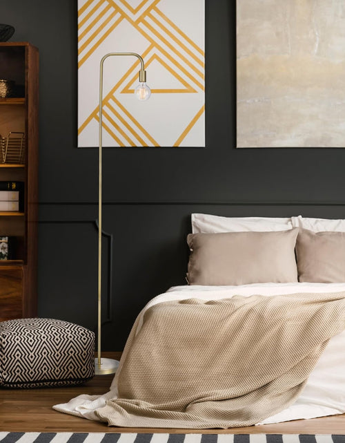 Load image into Gallery viewer, 67068 Holden 70" Floor Lamp, Matte Brass, In-Line On/Off Foot Switch
