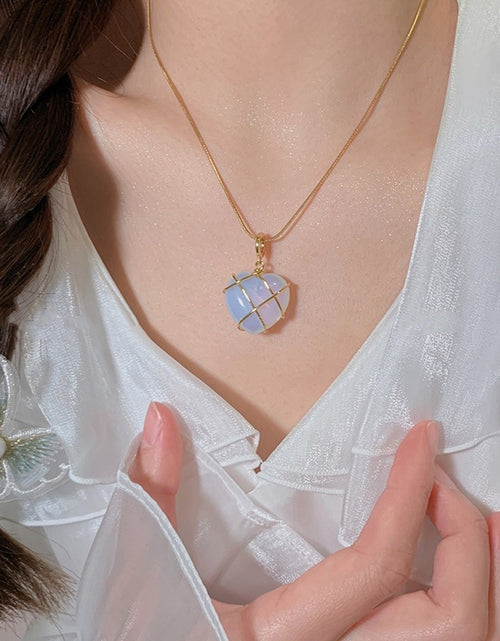 Load image into Gallery viewer, Fashion Moonstone Necklace for Cartoon Princess Love Girl Necklace Novelty Jewelry
