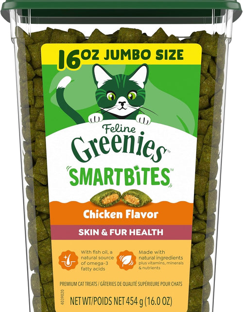 Load image into Gallery viewer, Feline SMARTBITES Healthy Skin and Fur, Chicken and Salmon Flavors, All Bag Sizes
