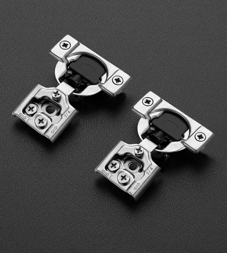 50 Pack 25 Pairs 3/4 Inch Overlay Soft Close Hinges for Kitchen Cabinet Hinges Satin Nickel Hidden Hinges Stainless Steel Concealed Hinge Self Closing