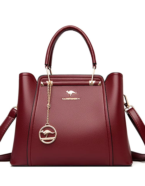 Load image into Gallery viewer, Soft Leather Luxury Handbags Women Bags Designer 3 Layers Shoulder Crossbody Sac Ladies Large Capacity Shopping Messenger Tote
