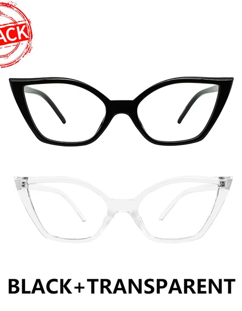 Load image into Gallery viewer, Reading Glasses for Women Oversized Prescription Magnifying Eyeglasses Frames Cat Eye Decorative Eyewear Trendy Retro MAREAZZURO
