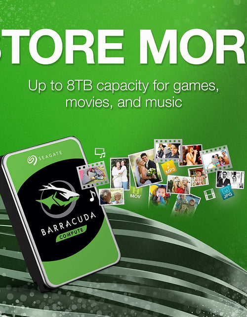 Load image into Gallery viewer, Barracuda 4TB Internal Hard Drive HDD – 3.5 Inch Sata 6 Gb/S 5400 RPM 256MB Cache for Computer Desktop PC – Frustration Free Packaging ST4000DMZ04/DM004
