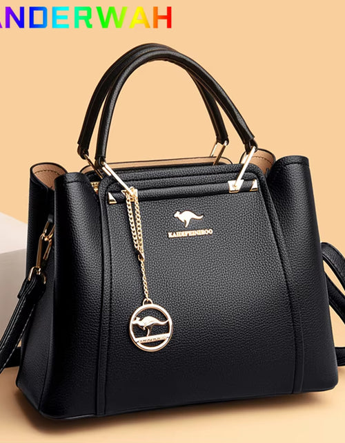 Load image into Gallery viewer, Soft Leather Luxury Handbags Women Bags Designer 3 Layers Shoulder Crossbody Sac Ladies Large Capacity Shopping Messenger Tote
