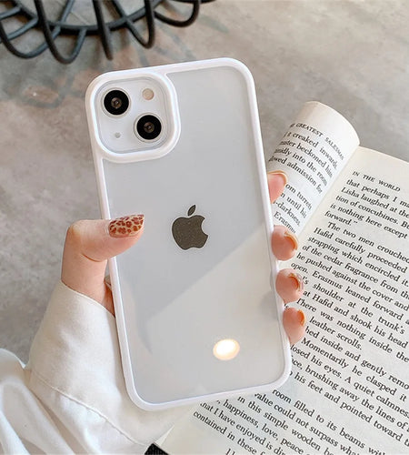 Candy Shockproof Silicone Bumper Phone Case for Iphone 17 16 15 14 11 12 13 Pro Max XS XR plus Transparent Protection Back Cover