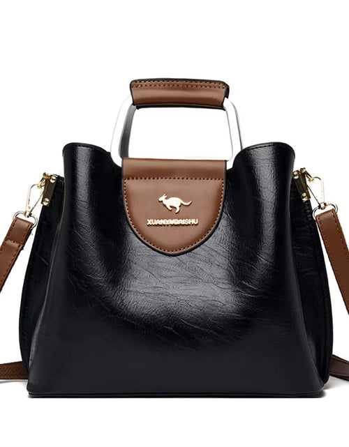Load image into Gallery viewer, Soft Leather Luxury Handbags Women Bags Designer 3 Layers Shoulder Crossbody Sac Ladies Large Capacity Shopping Messenger Tote
