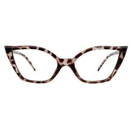 Reading Glasses for Women Oversized Prescription Magnifying Eyeglasses Frames Cat Eye Decorative Eyewear Trendy Retro MAREAZZURO