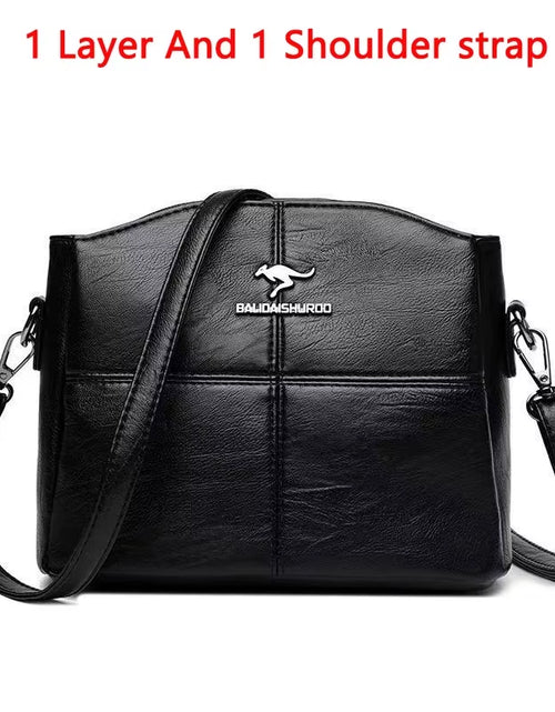 Load image into Gallery viewer, Soft Leather Luxury Handbags Women Bags Designer 3 Layers Shoulder Crossbody Sac Ladies Large Capacity Shopping Messenger Tote
