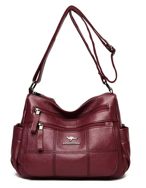Load image into Gallery viewer, Soft Leather Luxury Handbags Women Bags Designer 3 Layers Shoulder Crossbody Sac Ladies Large Capacity Shopping Messenger Tote
