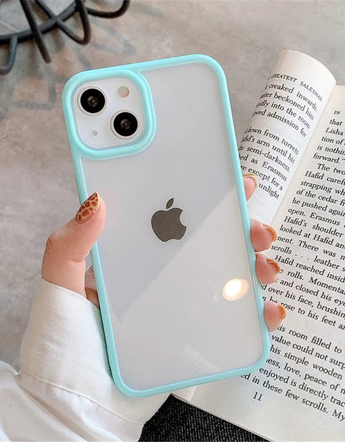 Load image into Gallery viewer, Candy Shockproof Silicone Bumper Phone Case for Iphone 17 16 15 14 11 12 13 Pro Max XS XR plus Transparent Protection Back Cover
