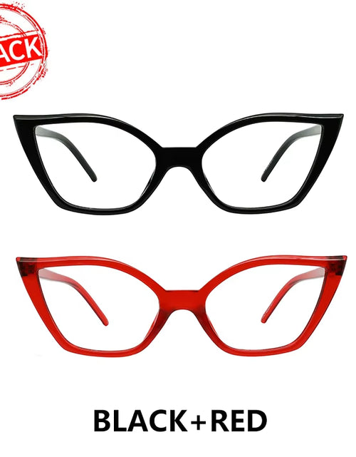 Load image into Gallery viewer, Reading Glasses for Women Oversized Prescription Magnifying Eyeglasses Frames Cat Eye Decorative Eyewear Trendy Retro MAREAZZURO
