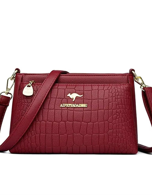 Load image into Gallery viewer, Soft Leather Luxury Handbags Women Bags Designer 3 Layers Shoulder Crossbody Sac Ladies Large Capacity Shopping Messenger Tote
