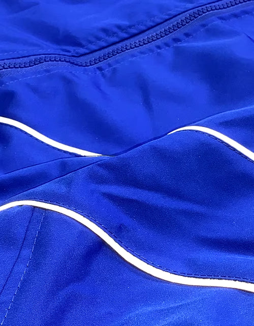 Load image into Gallery viewer, Men Hip Hop Streetwear Reflective Striped Jacket Coat Zipper up Jacket Windbreaker Harajuku Thin Jacket Sports Black Blue
